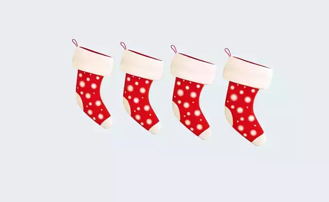 Cartoon Gift Christmas Stocking v011