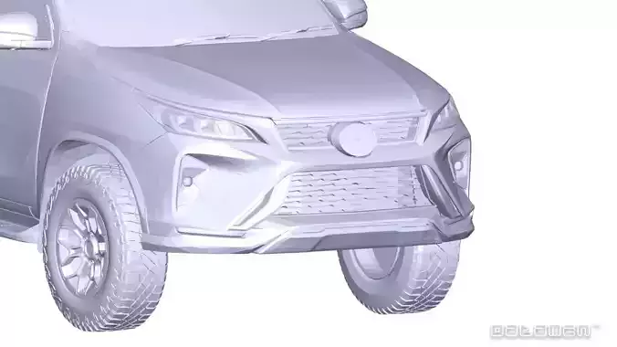 2024 TOYOTA Fortuner Legender 3D Scan Surface Data
