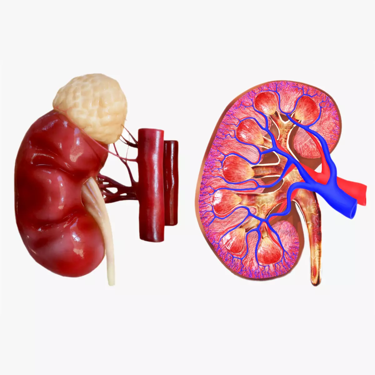Kidney Low-poly 3D model_0