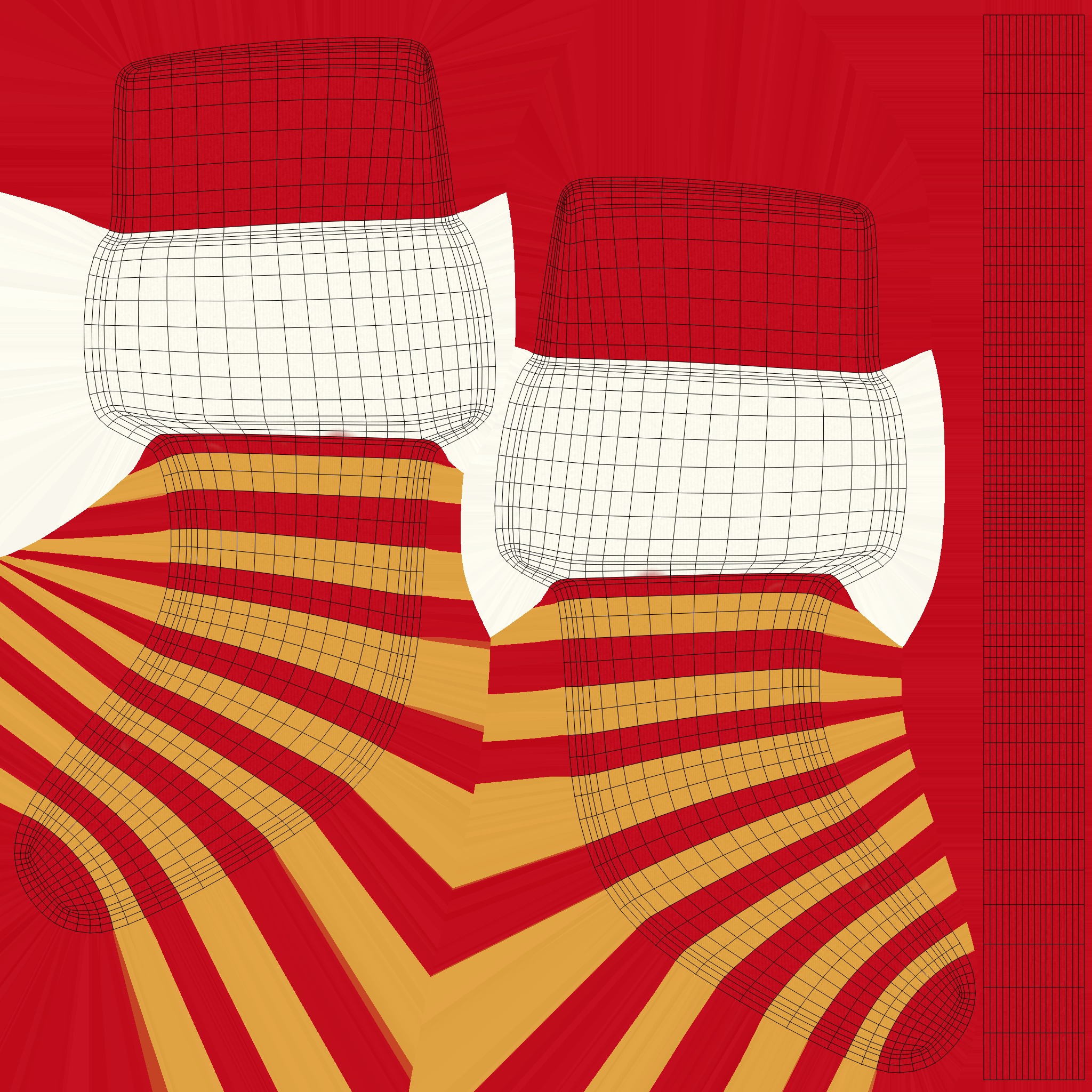 Cartoon Gift Christmas Stocking v0012 Low-poly 3D model_4