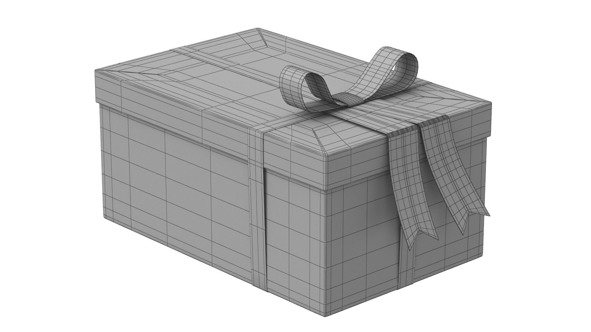 Gift box v1 3D model_6