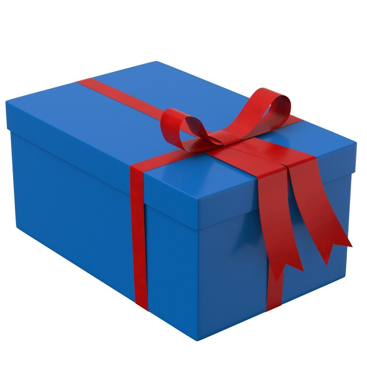 Gift box v1 3D model_1