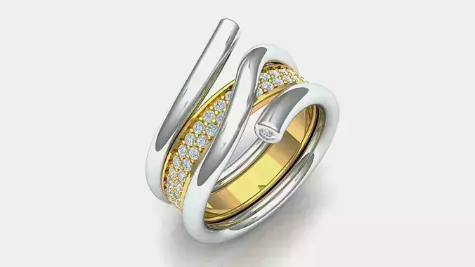 Double Diamond Ring Description