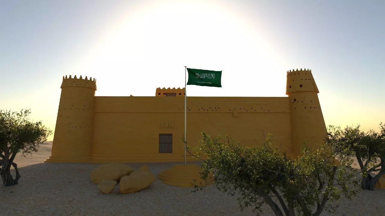 3D Model of Al-Masmak Fortress 3D model