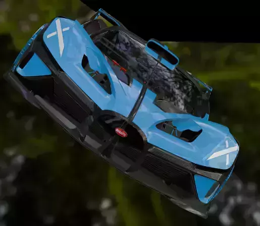 Bugatti Bolide Low-poly 3D model