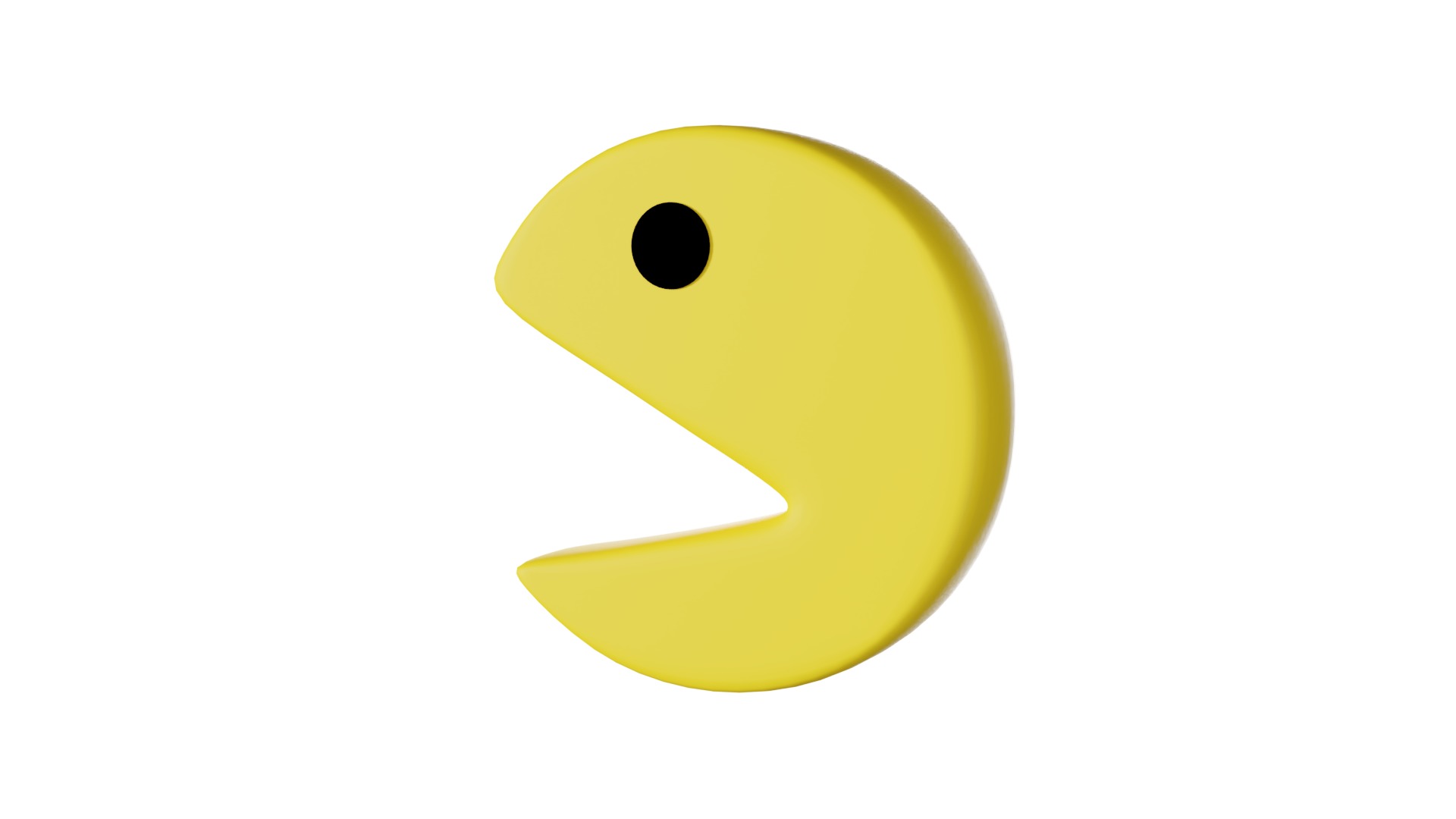 3D Pacman With Rig 3D model_4