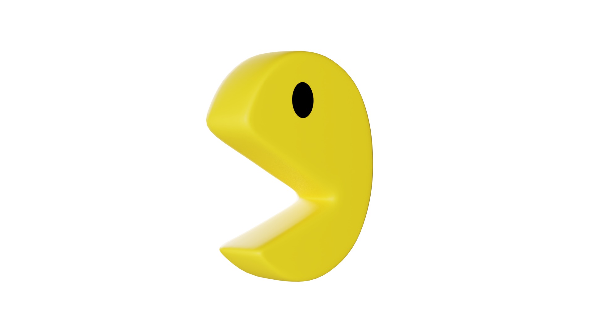 3D Pacman With Rig 3D model_2