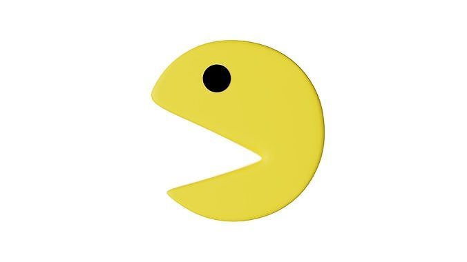 3D Pacman With Rig 3D model