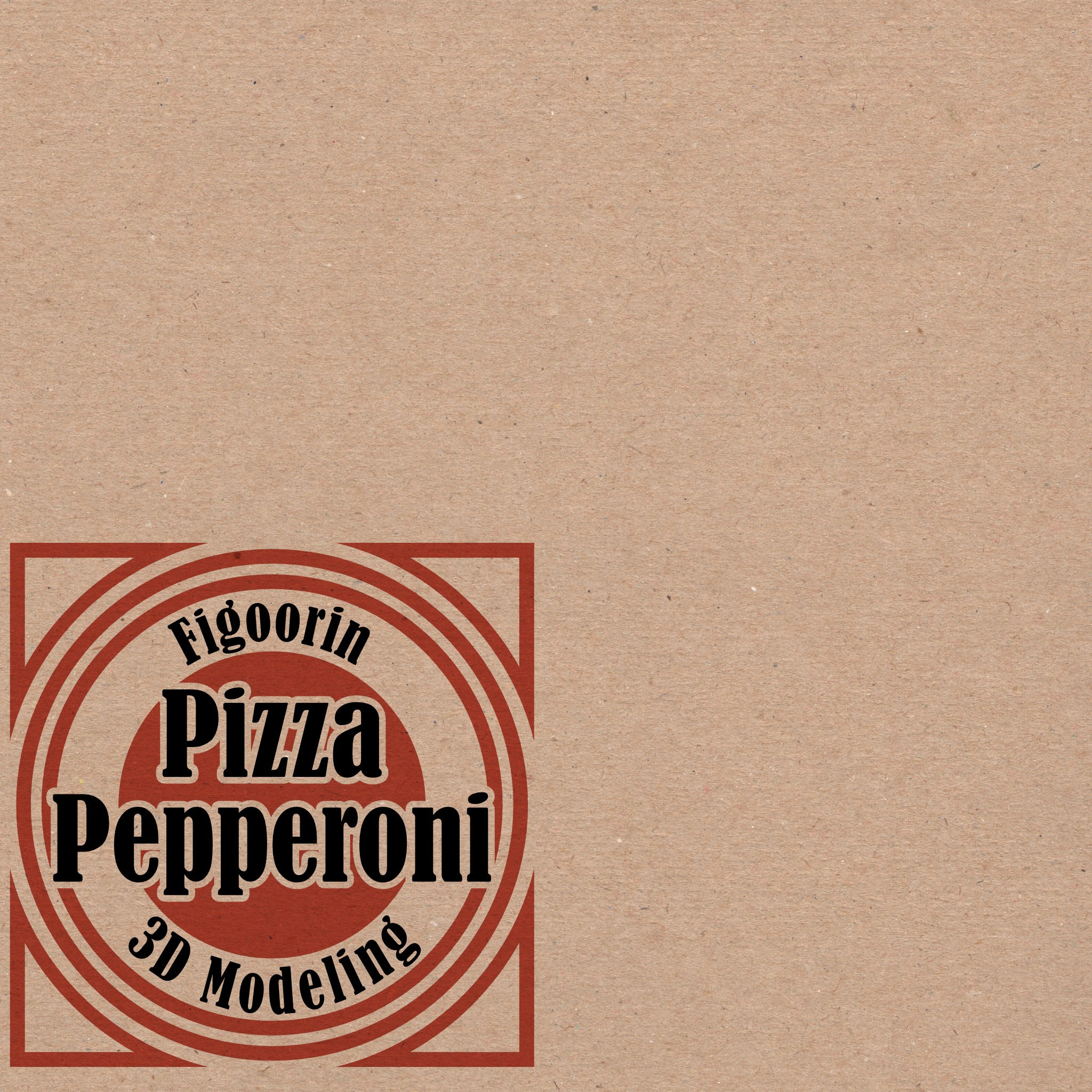 Pizza Pepperoni Slice in Box 001 3D model_54