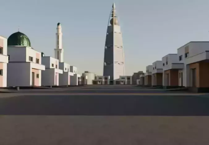 3D Model of Al-Faisaliah District in Riyadh
