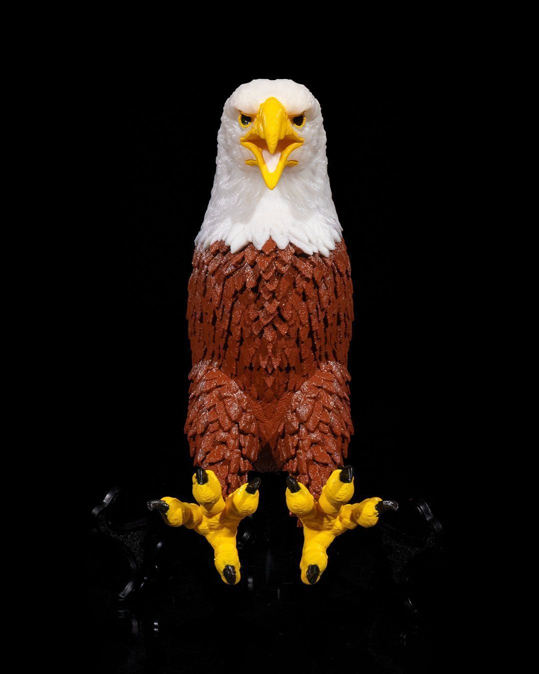 Realistic Eagle Wall Light 3D print model_1