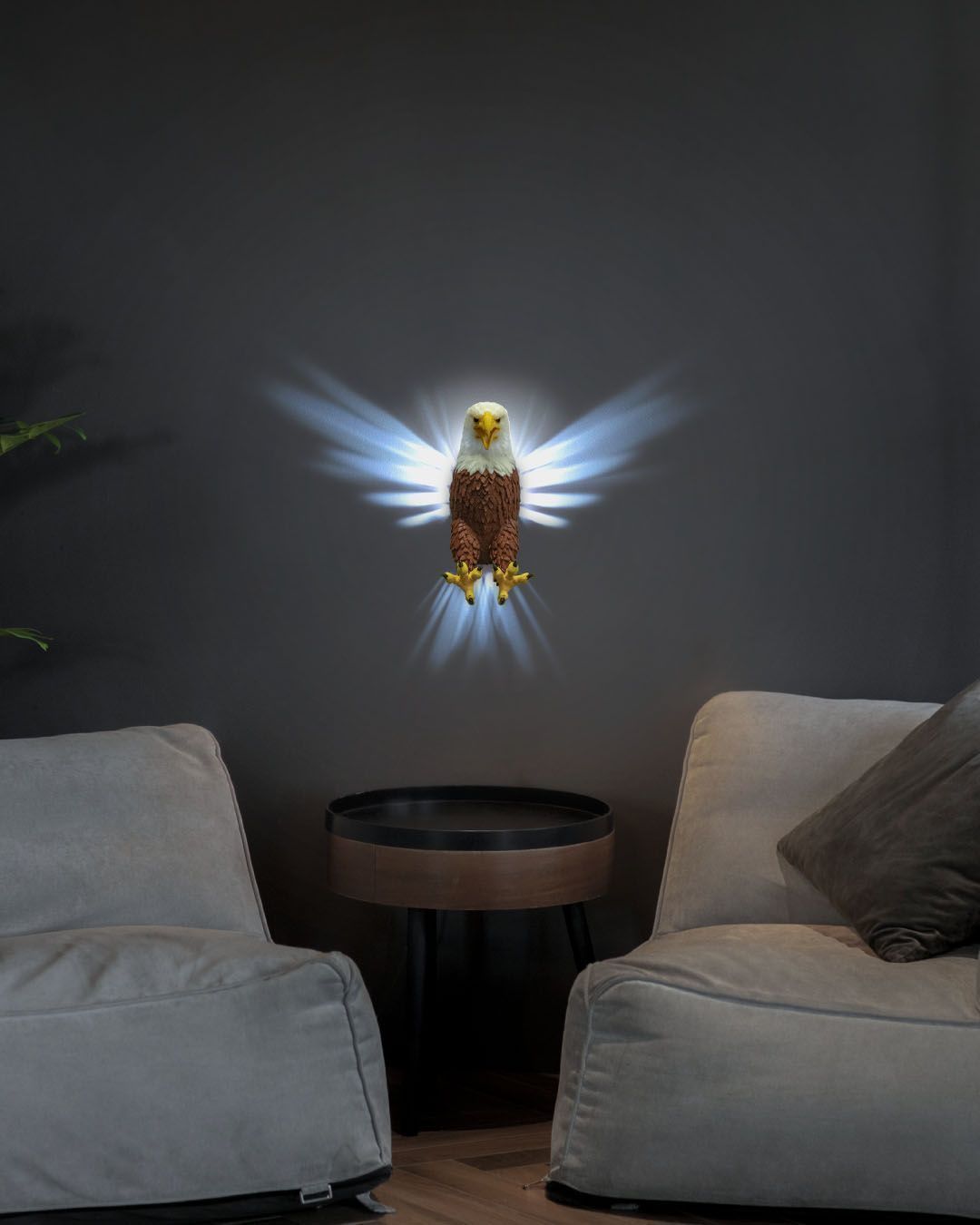 Realistic Eagle Wall Light 3D print model_6