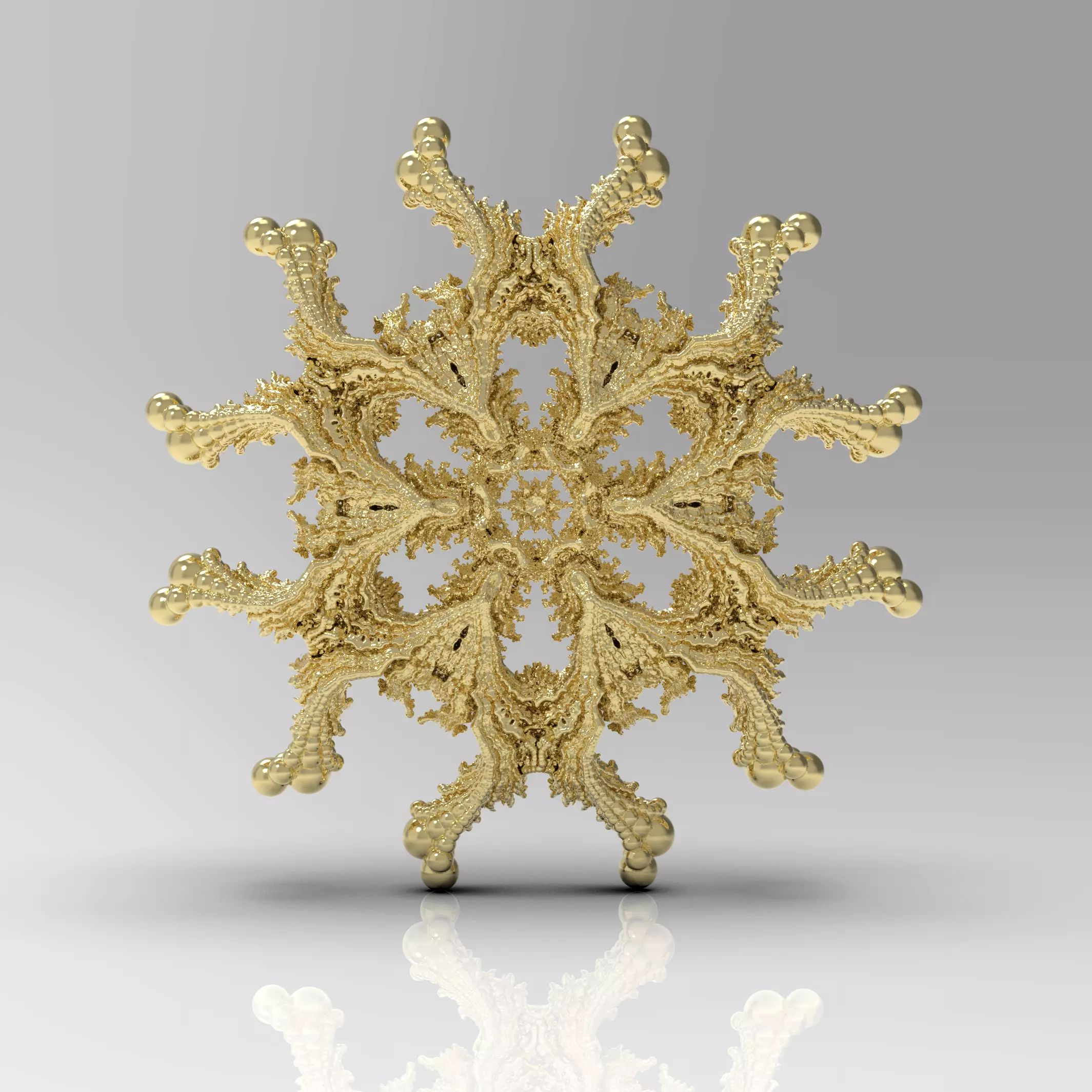 Fractal Kleinian - 6Fold Symmetry 3D print model