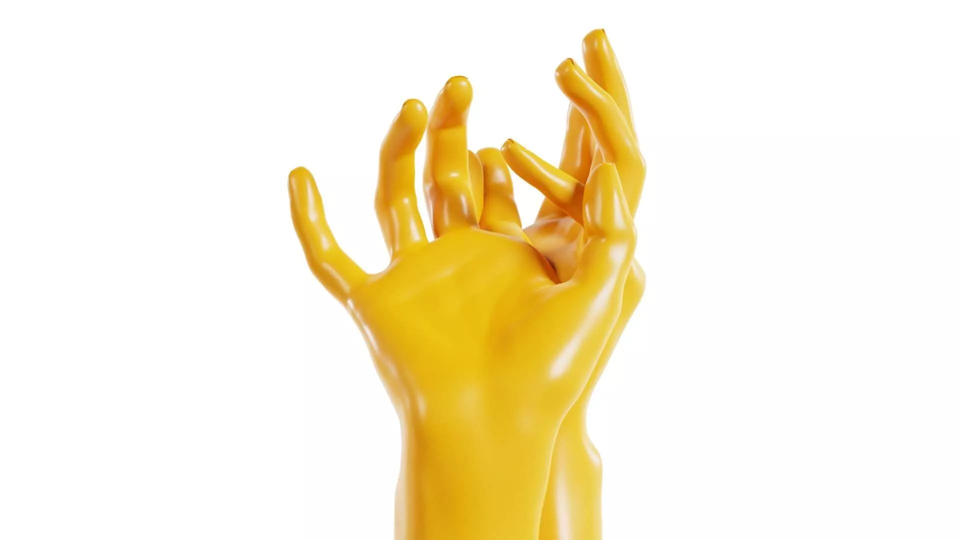 Gentle Pose Realistic Hand Low-poly 3D model