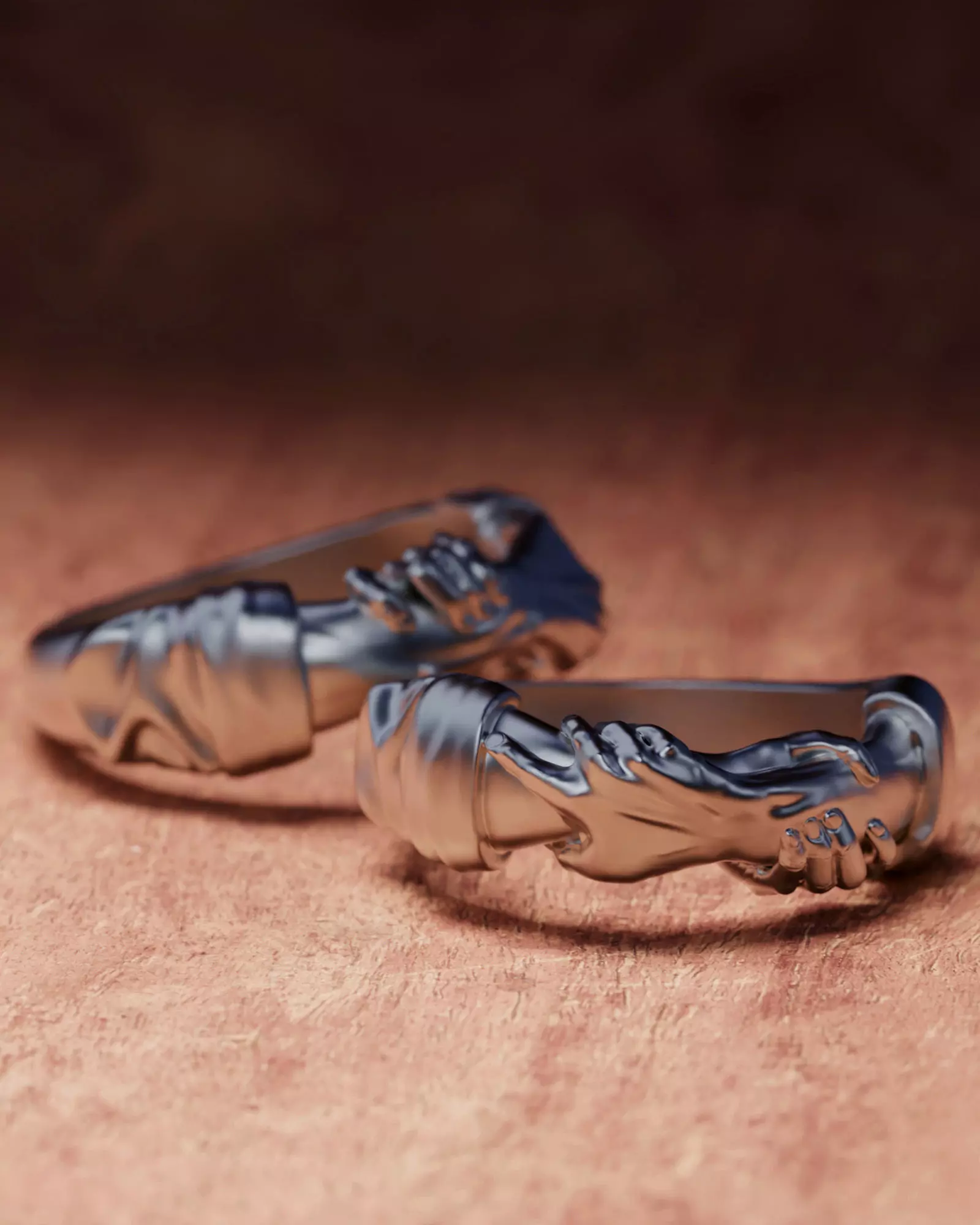 Helping hand ring 3D print model