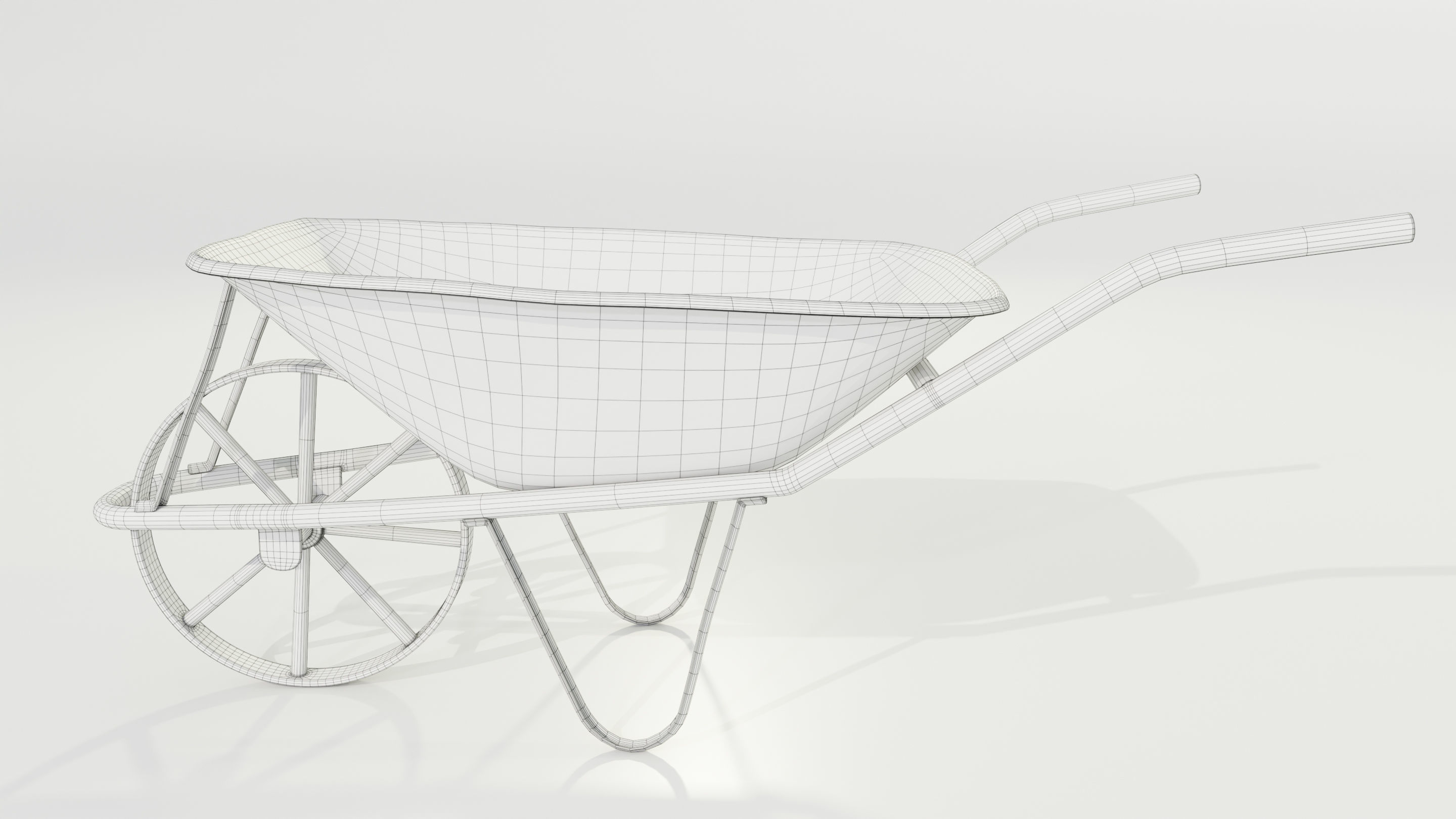 Old Rusty Wheelbarrow 3D model_18