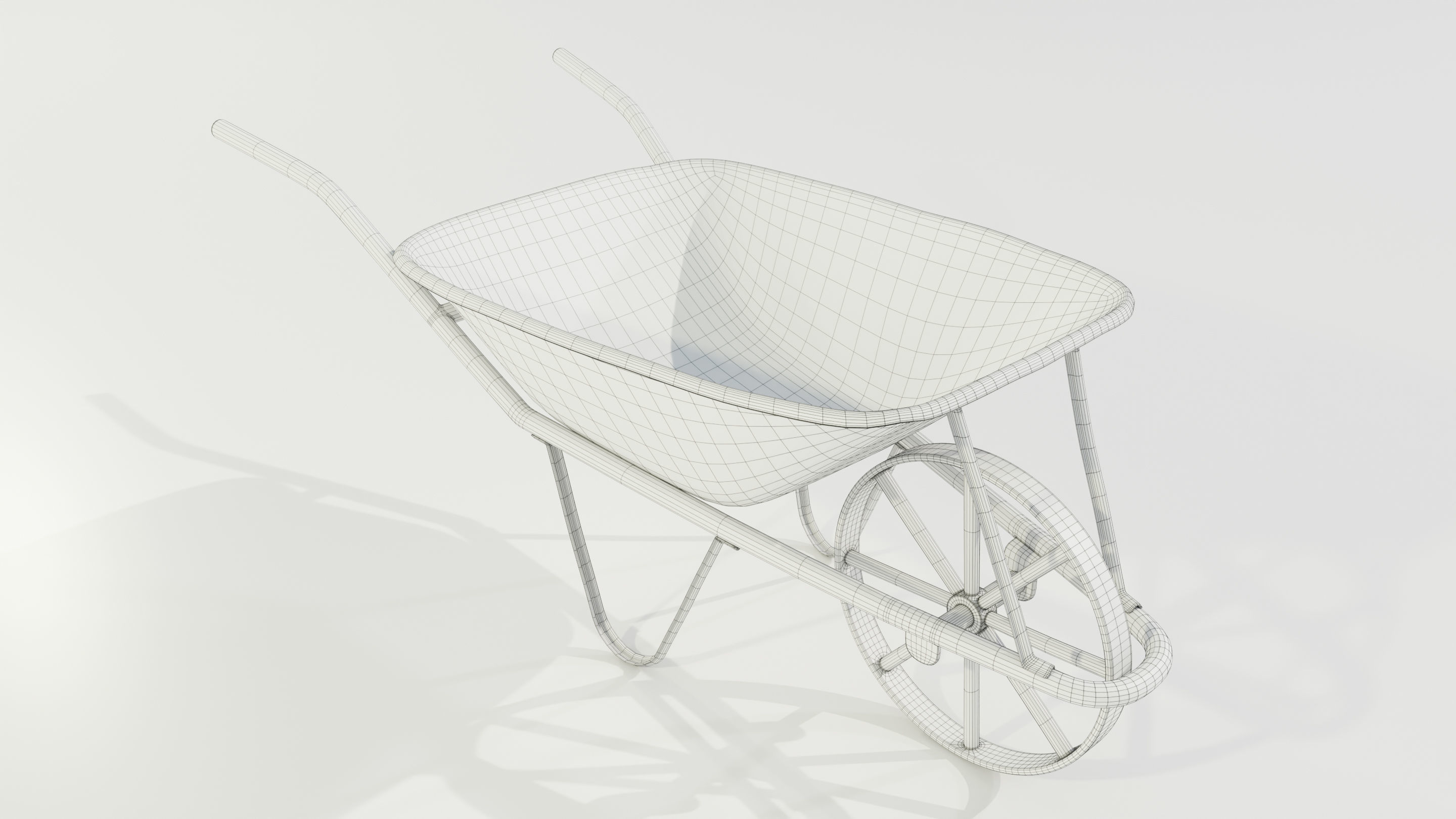 Old Rusty Wheelbarrow 3D model_12