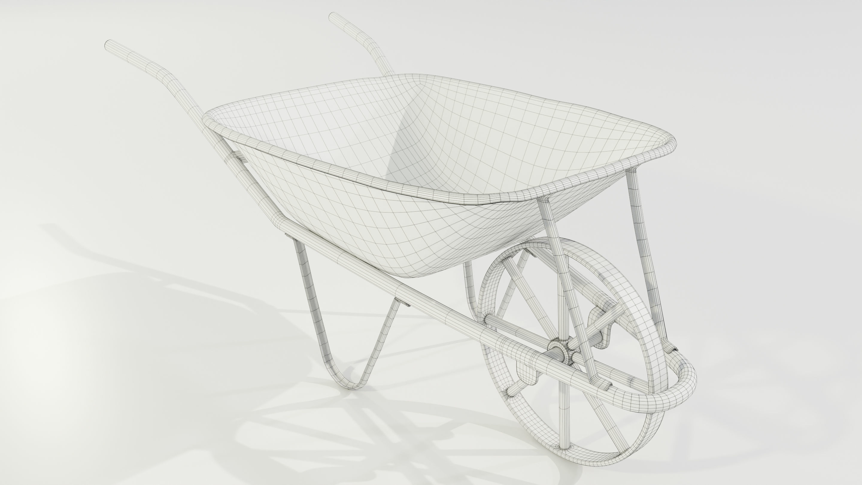 Old Rusty Wheelbarrow 3D model_16