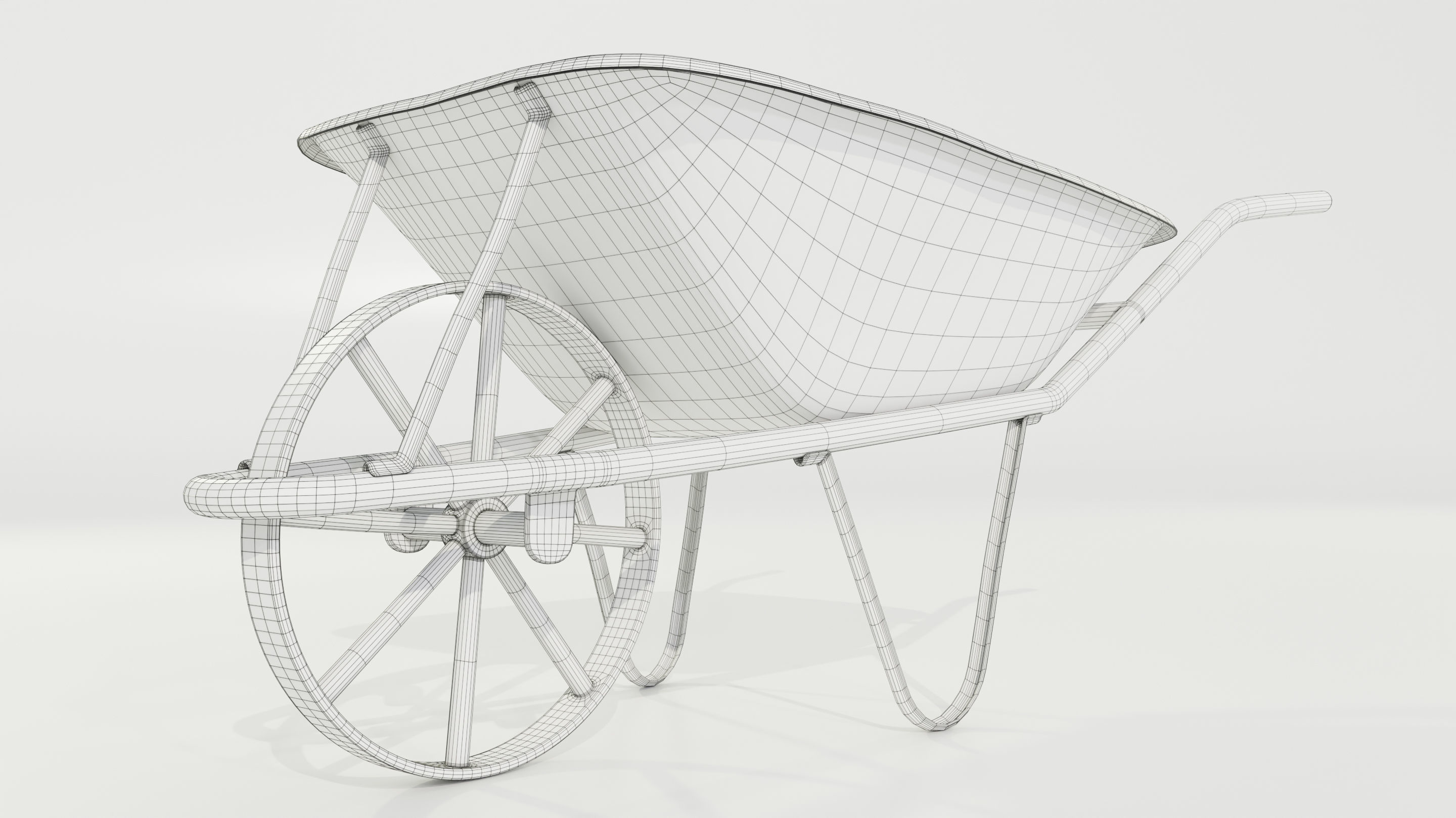 Old Rusty Wheelbarrow 3D model_17