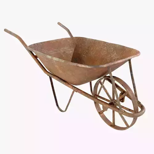 Old Rusty Wheelbarrow