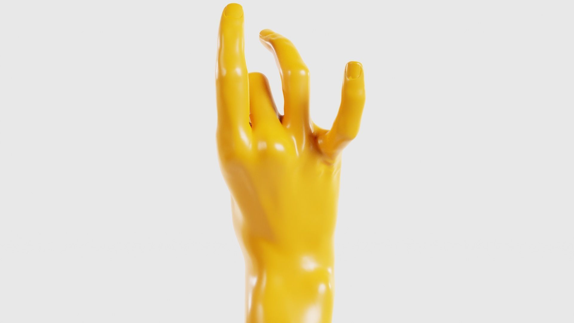 Pinch Gesture Realistic Hand Low-poly 3D model_18