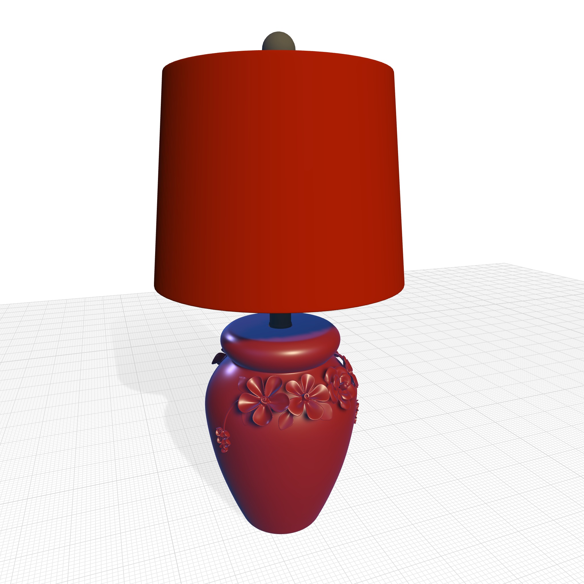 Bilderback Ivory Table Light Lamp 3D model_4
