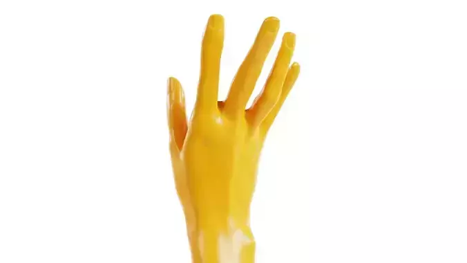 Stretched Backwards Realistic Hand