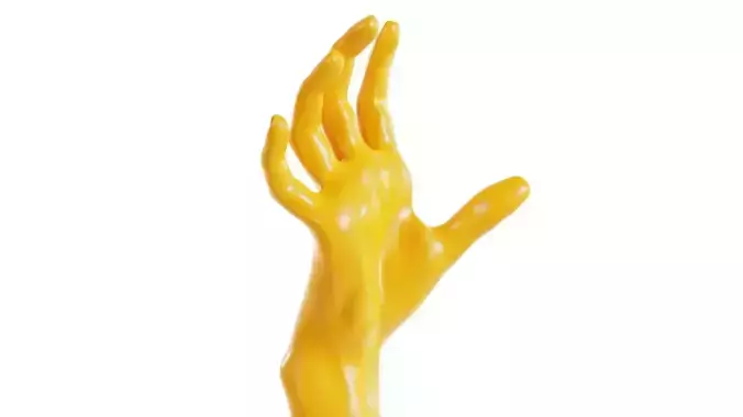 Stretched Claw Realistic Hand
