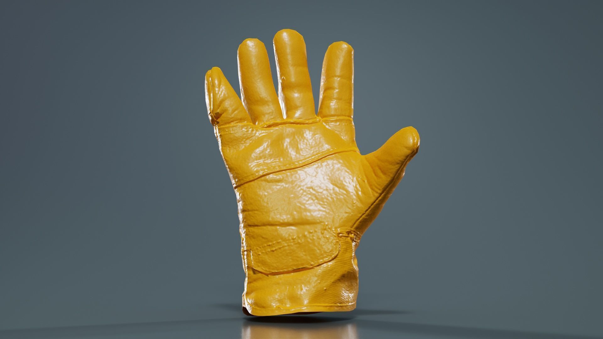 Gloved Hand 002 Low-poly 3D model_13