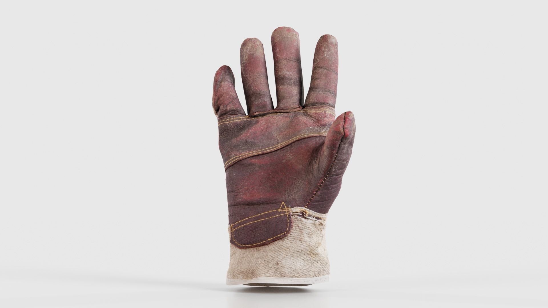 Gloved Hand 002 Low-poly 3D model_20