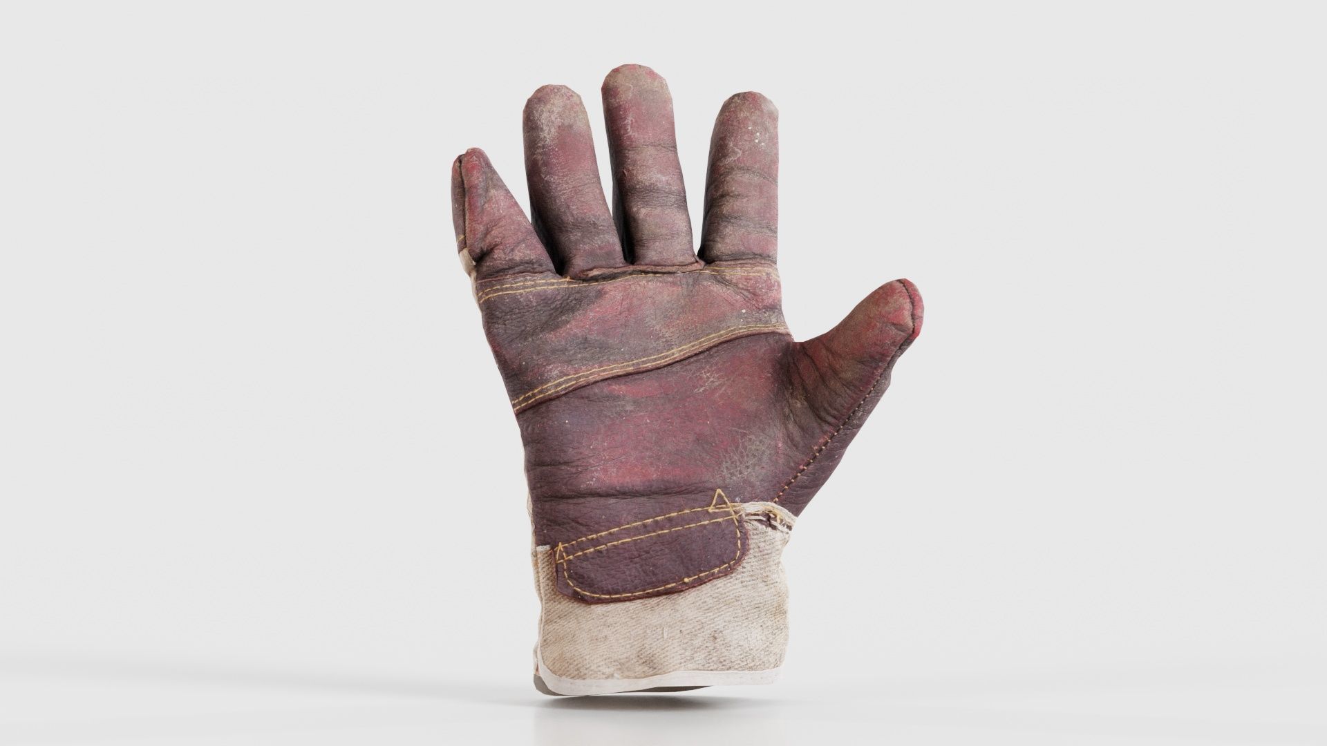 Gloved Hand 002 Low-poly 3D model_21