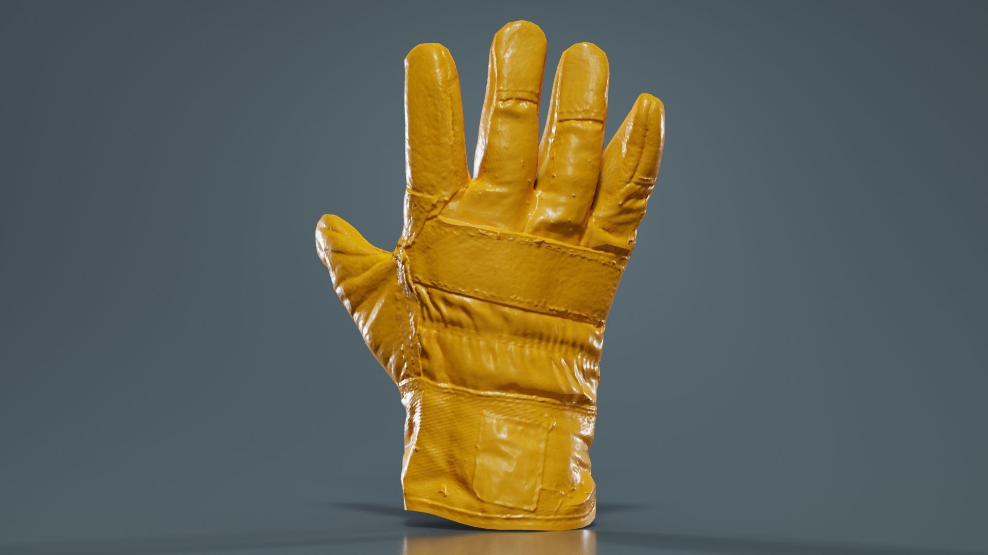 Gloved Hand 002 Low-poly 3D model_12