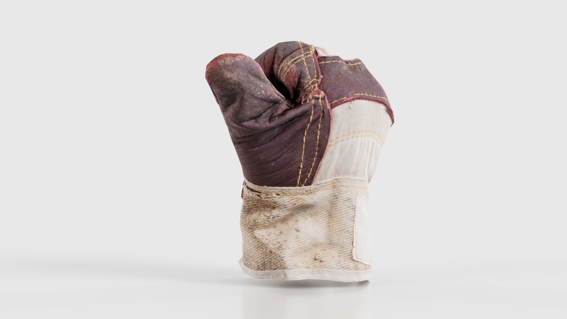 Gloved Hand 003 Low-poly 3D model_17