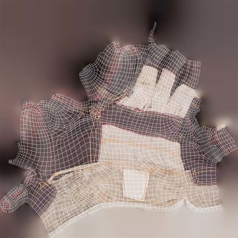 Gloved Hand 003 Low-poly 3D model_14