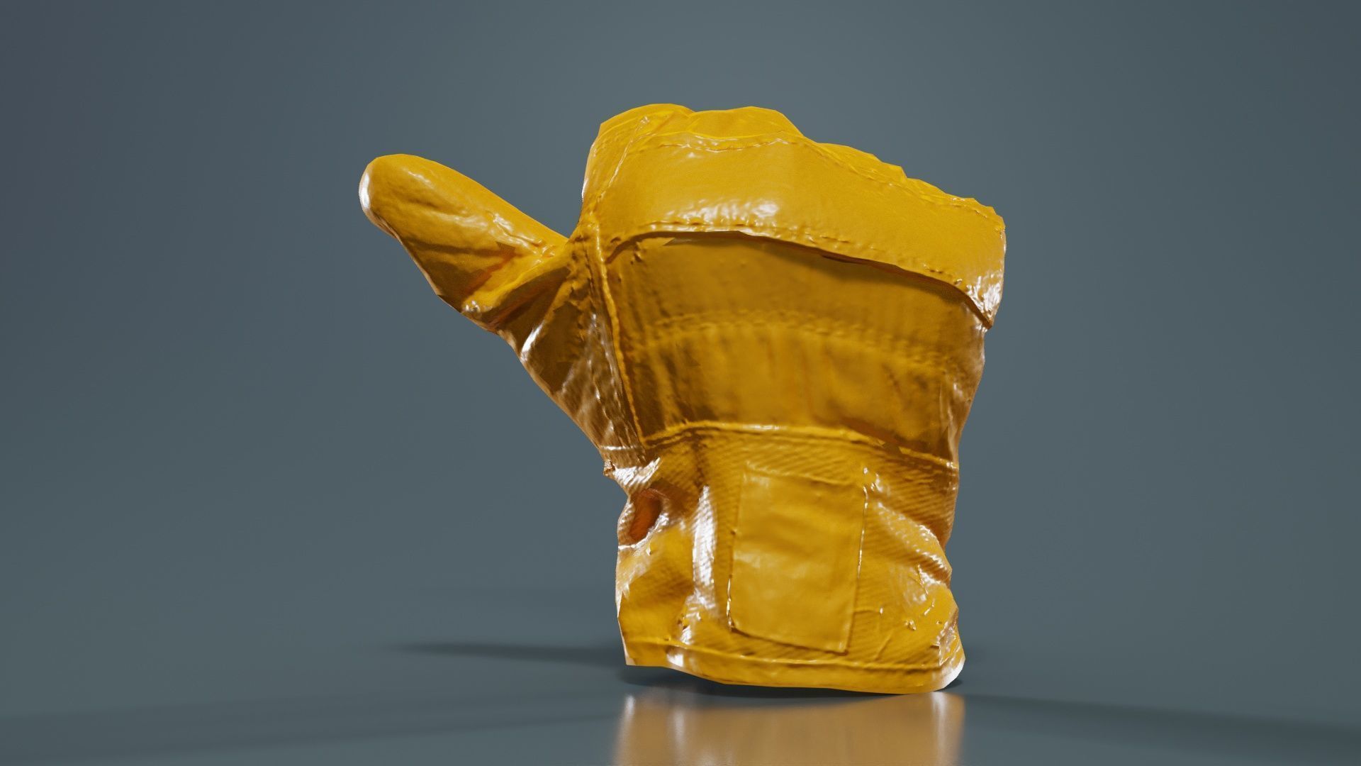 Gloved Hand 003 Low-poly 3D model_12