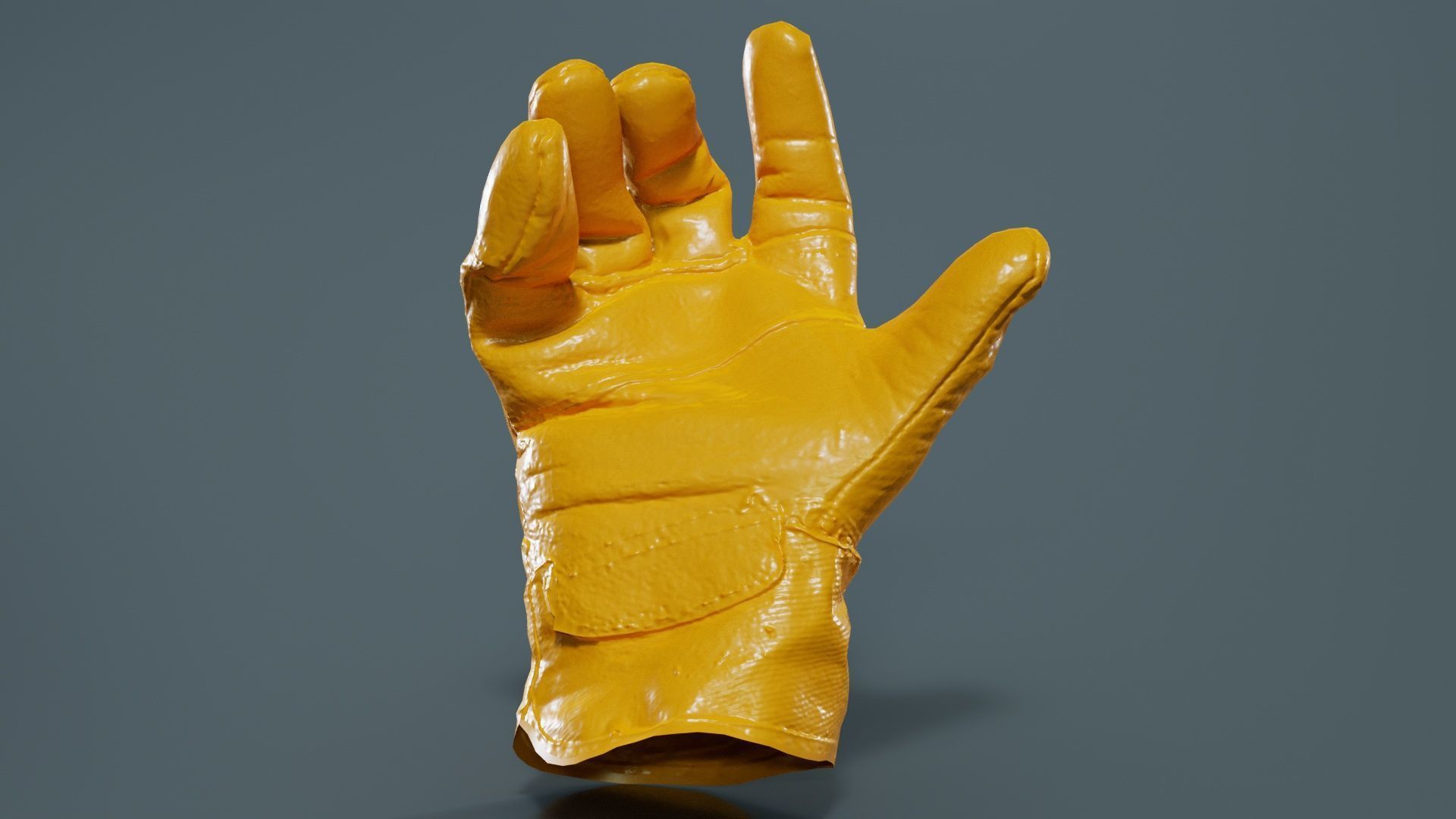 Gloved Hand 004 Low-poly 3D model_12