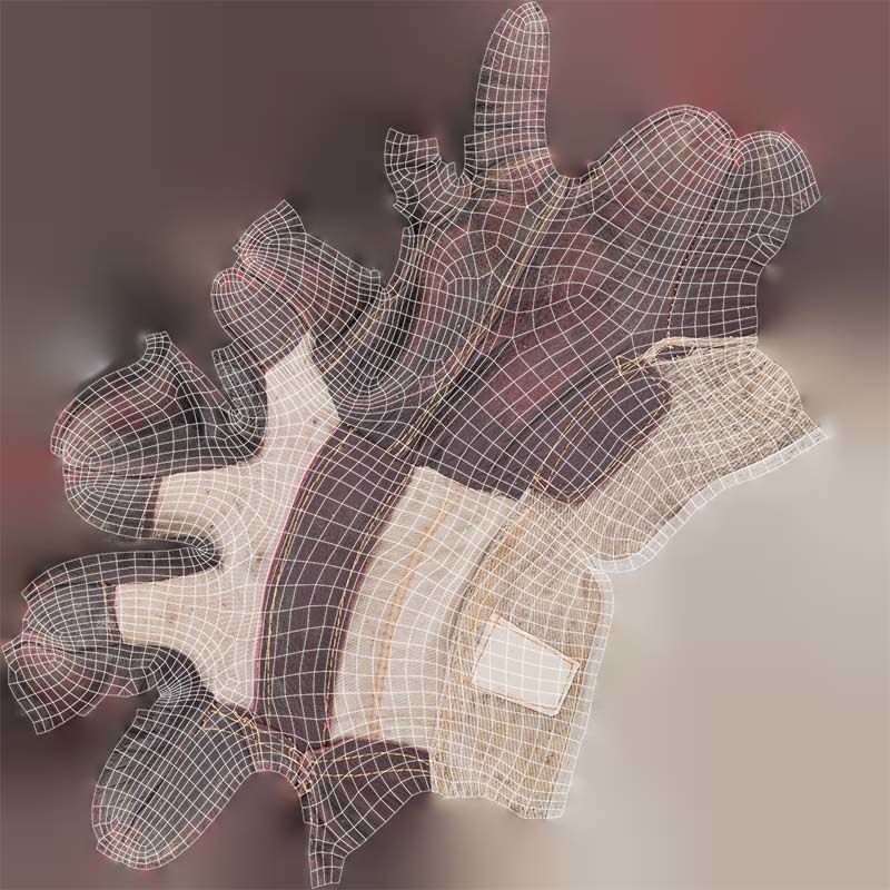 Gloved Hand 004 Low-poly 3D model_14