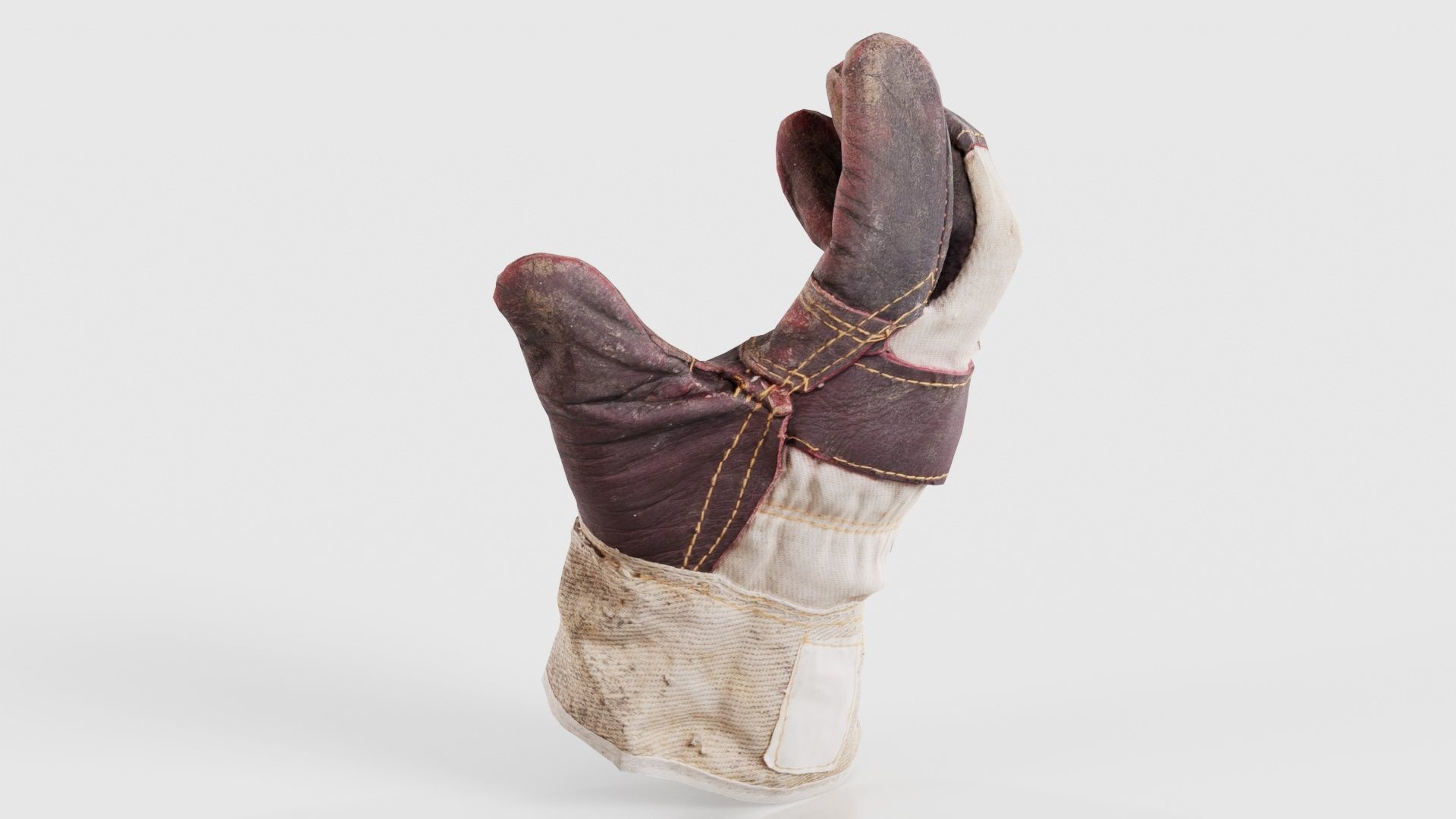 Gloved Hand 004 Low-poly 3D model_23