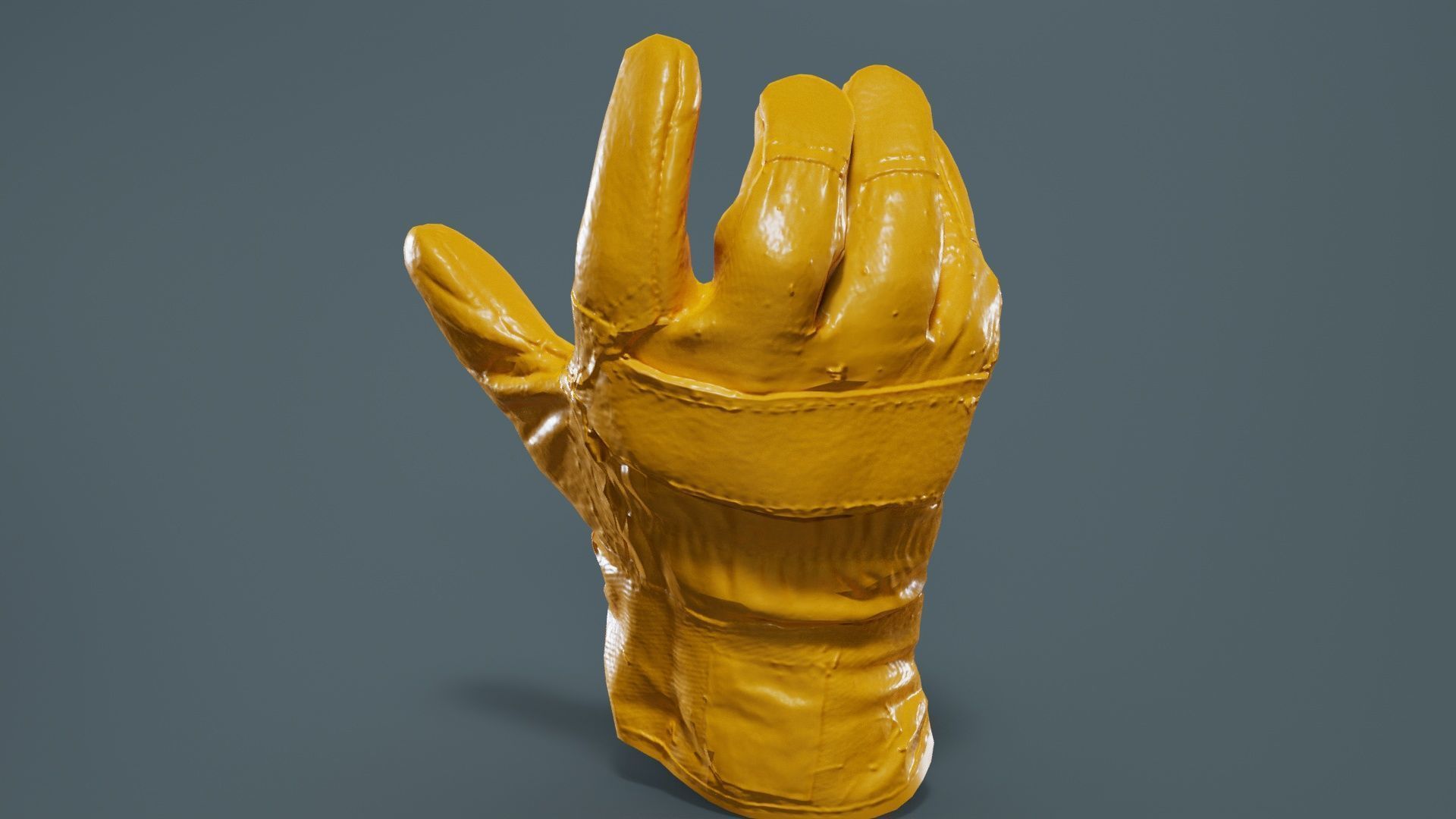Gloved Hand 004 Low-poly 3D model_13