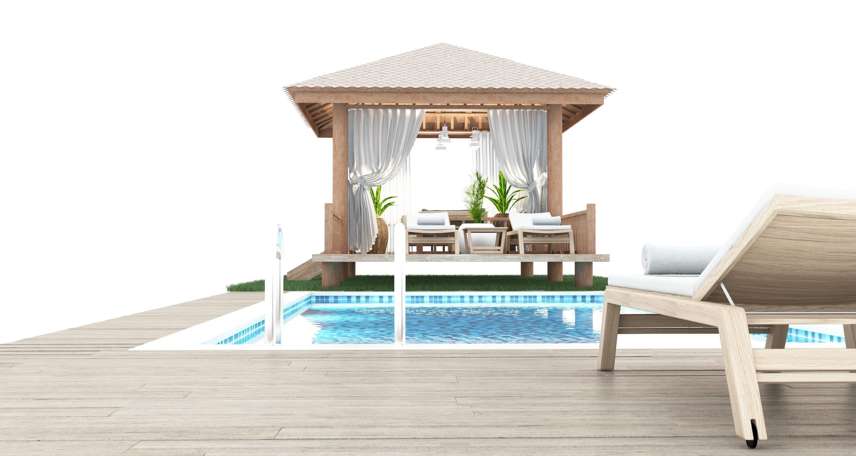 Swimming Pool 7 3D model_3
