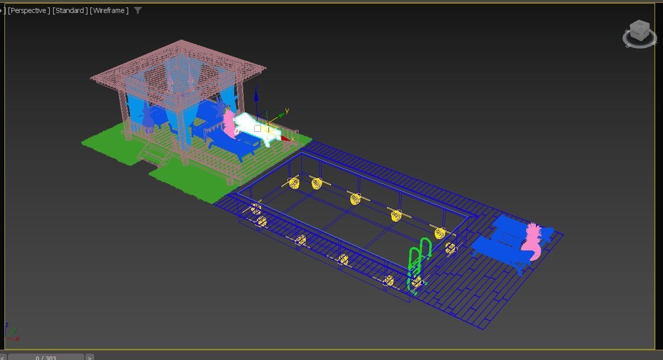 Swimming Pool 7 3D model_8
