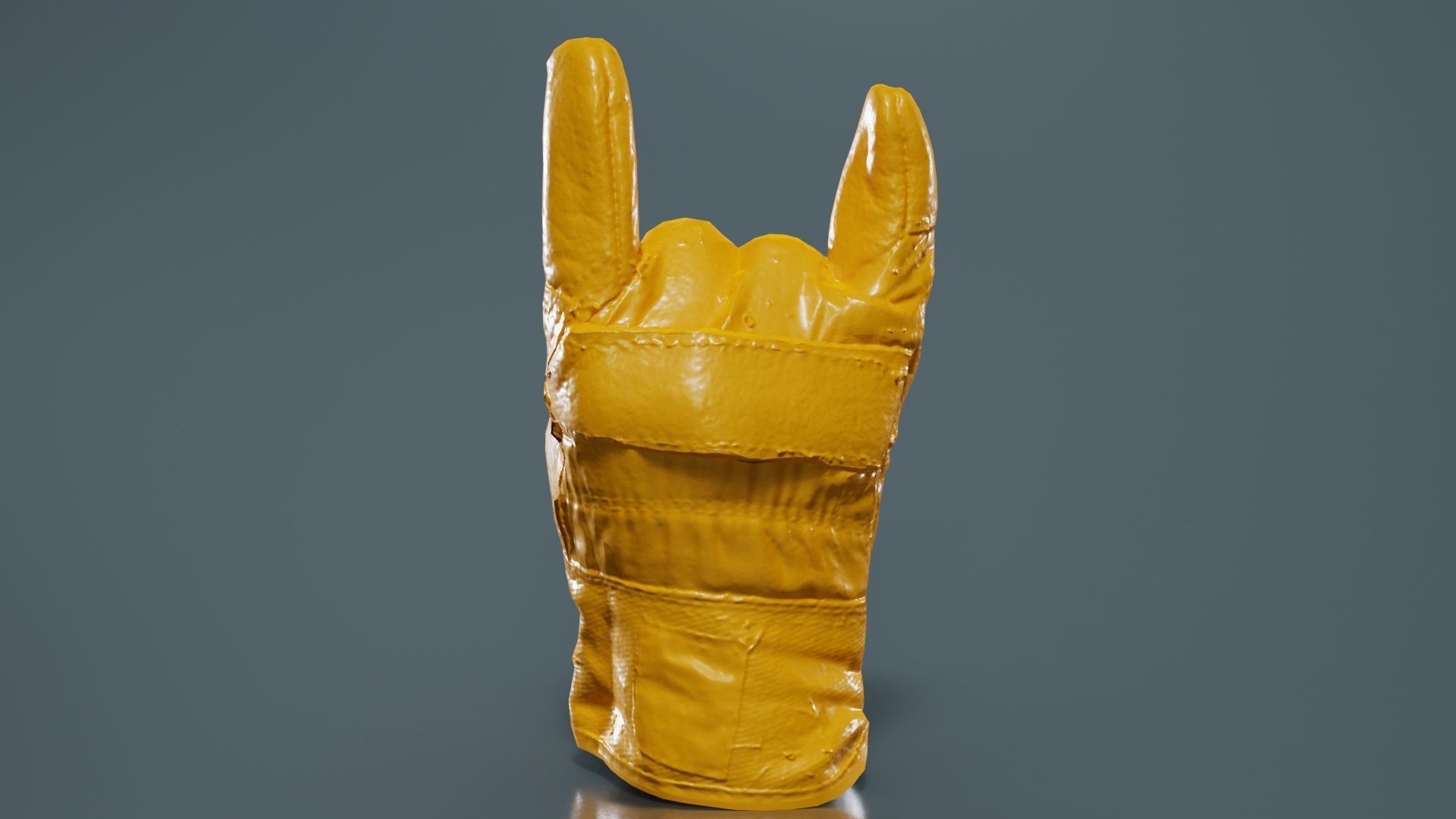 Gloved Hand 005 Low-poly 3D model_13