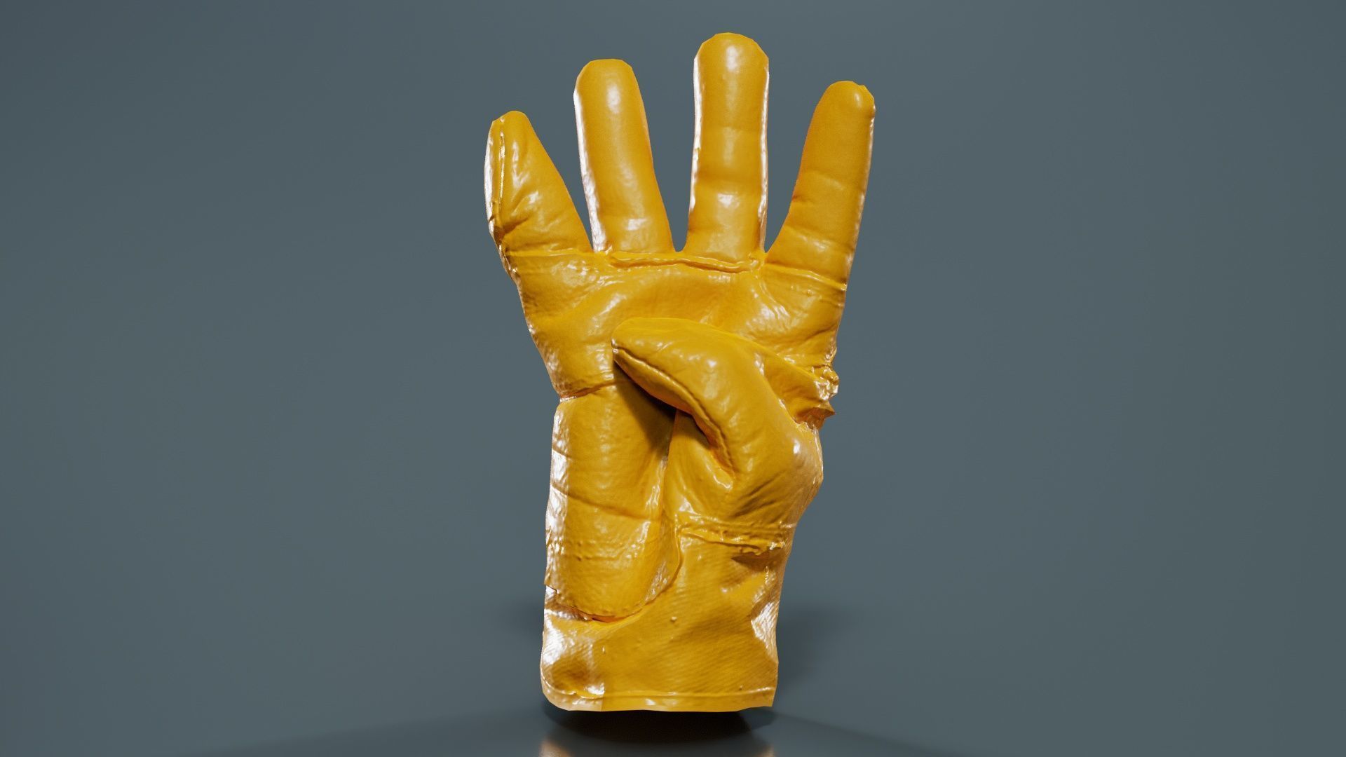 Gloved Hand 006 Low-poly 3D model_12