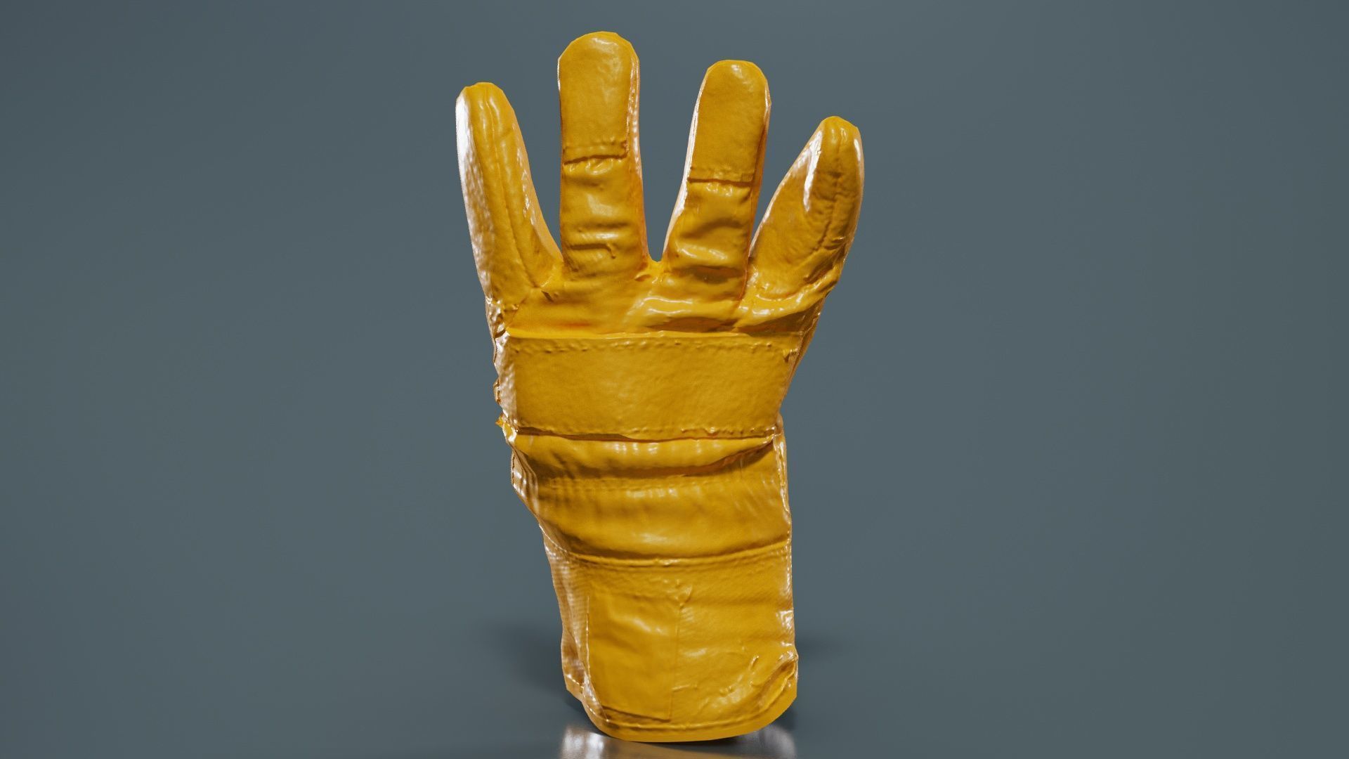 Gloved Hand 006 Low-poly 3D model_13