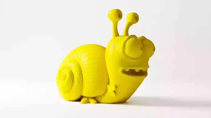 Charming Snail Trio 3D print model Charming Snail Trio 3D print model