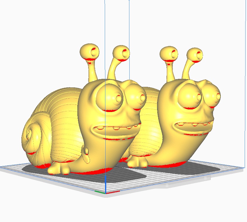 Charming Snail Trio 3D print model_9