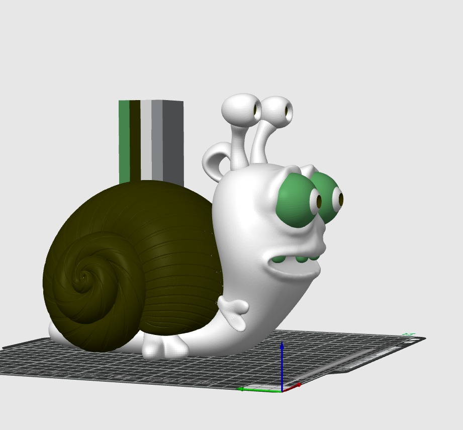 Charming Snail Trio 3D print model_12