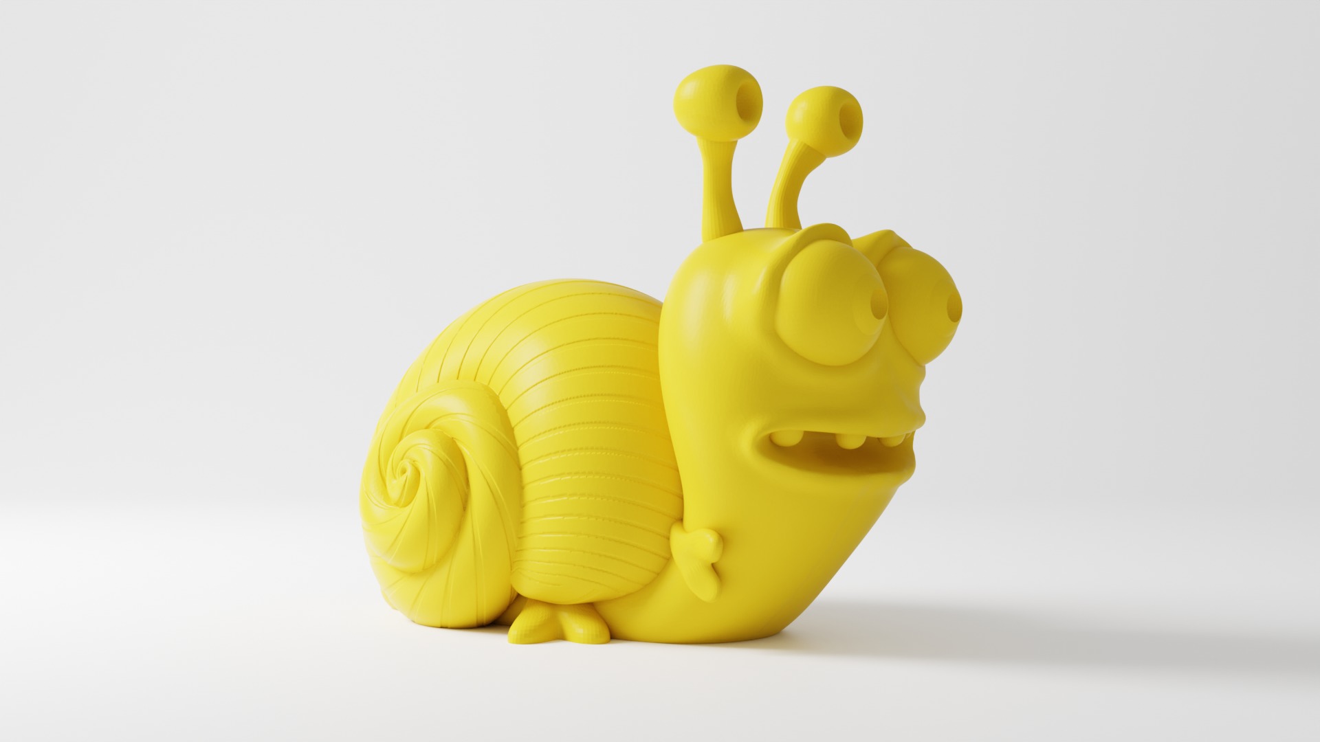 Charming Snail Trio 3D print model_15