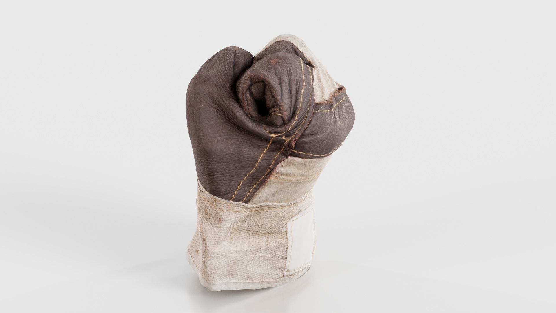 Gloved Hand 008 Low-poly 3D model_25