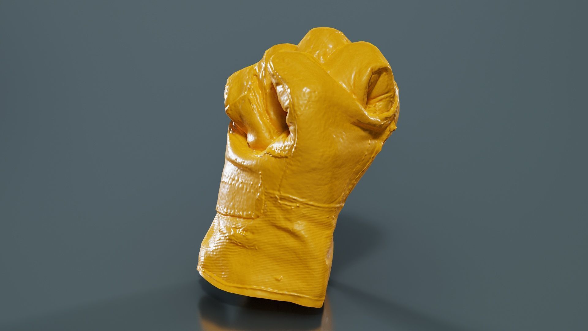 Gloved Hand 008 Low-poly 3D model_12